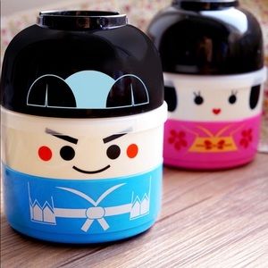 Cute Japanese kimono doll bento lunch box